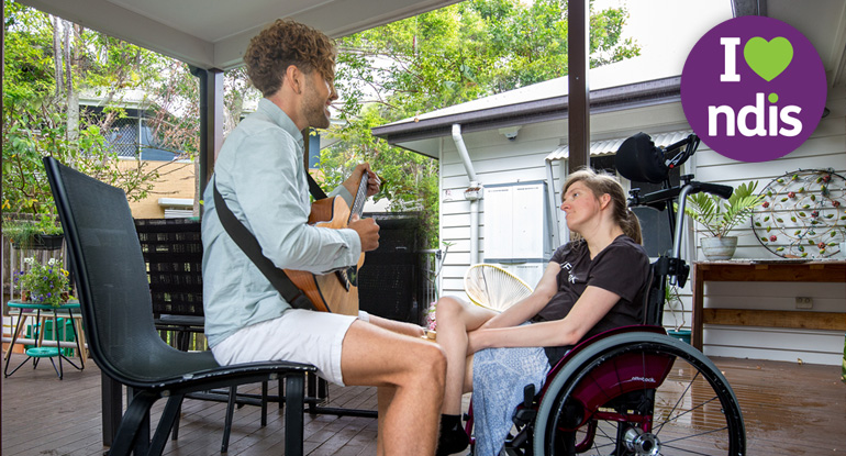 SDA lifestyle banner shows ladies doing craft on the balcony