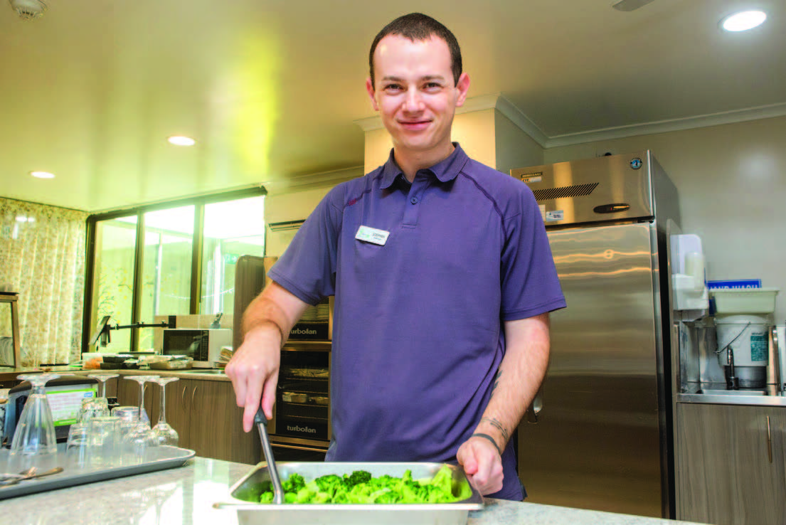 WMQ employee in the kitchen