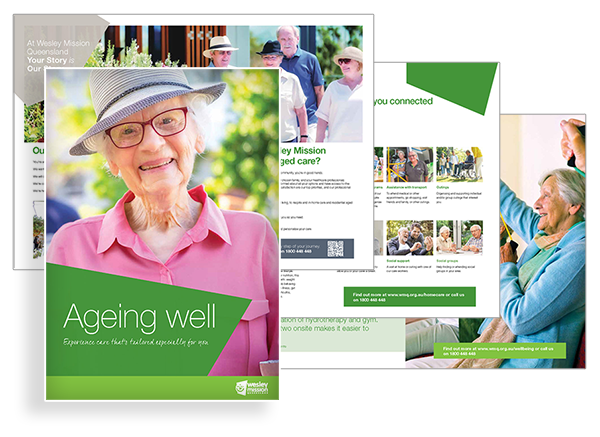 Ageing Well Brochure Cover - Retirement Living and Aged Care Services in Brisbane