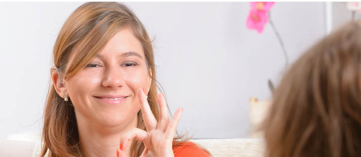 NICCS AUSLAN interpreter chatting in sign language