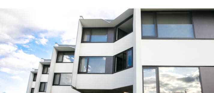 Facade of NDIS supported apartments in Mitchelton, Brisbane, for people with mental health issues