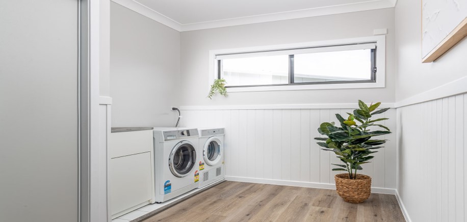 Laundry area of one of WMQ's Specialist Disability Accommodation (NDIS) in Brisbane