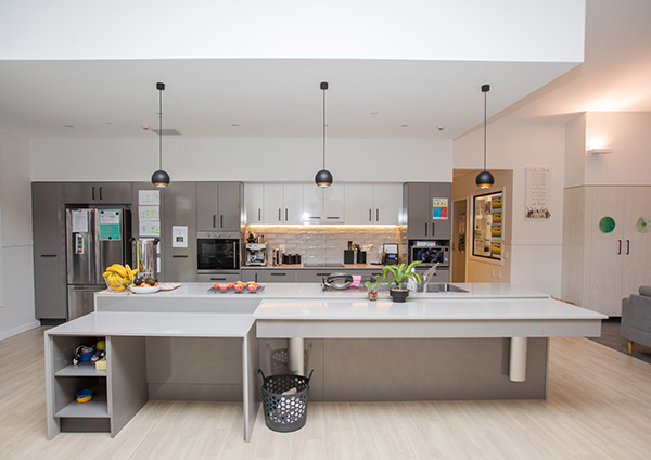 Modern kitchen at SDA WesleyCare Maroochydore group home