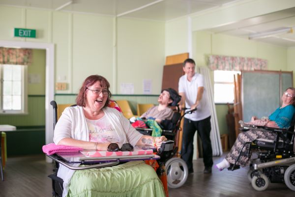 WesleyCare Tewantin residents playing a game