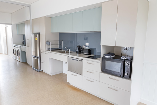 Kitchen at Wynnum Apartments, a NDIS SDA disability accommodation in Brisbane