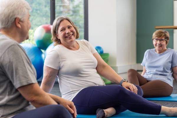 A group exercise class