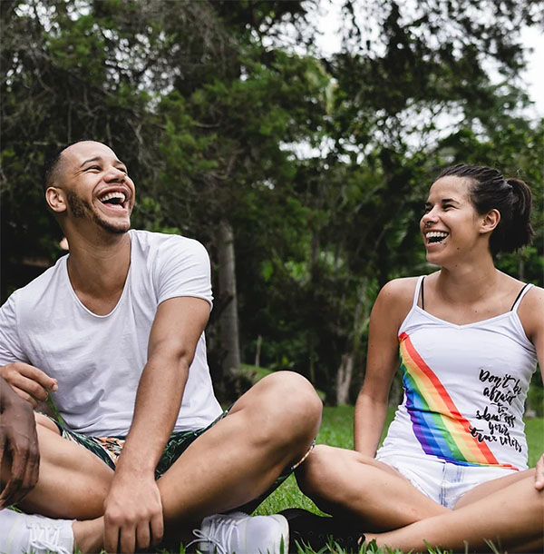 Group of young LGBTIQAP+ people representing the importance of peer support and connection