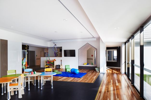 Indoor play area at Hummingbird House