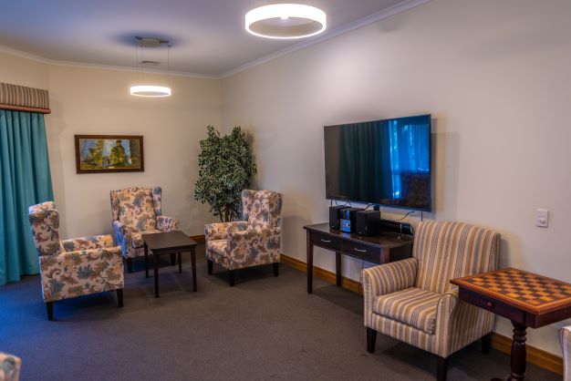 Lounge and TV area at Emmaus