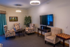 Lounge and TV area at Emmaus