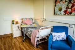 A residents bedroom at Nash Court