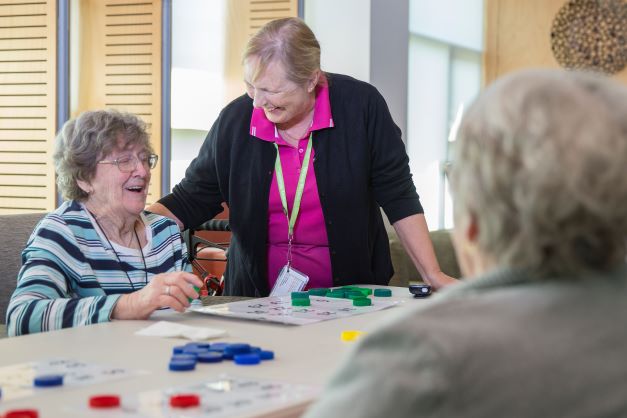 Residents enjoying a game of bingo at Parkview