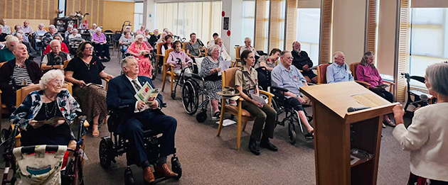 Anzac Day 2024 group gathering at Parkview Aged Care Community