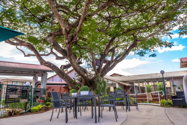 St Mark's outdoors seating area