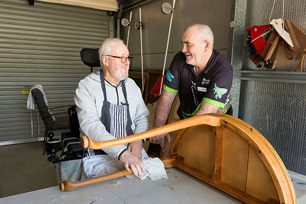 Menshed at Hyland House respite care centre in Brisbane North