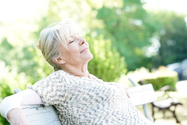 Relaxing in the sunshine at Living Well Respite