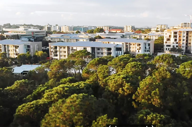 Apartment view of Chermside at Wheller on the Park retirement village.