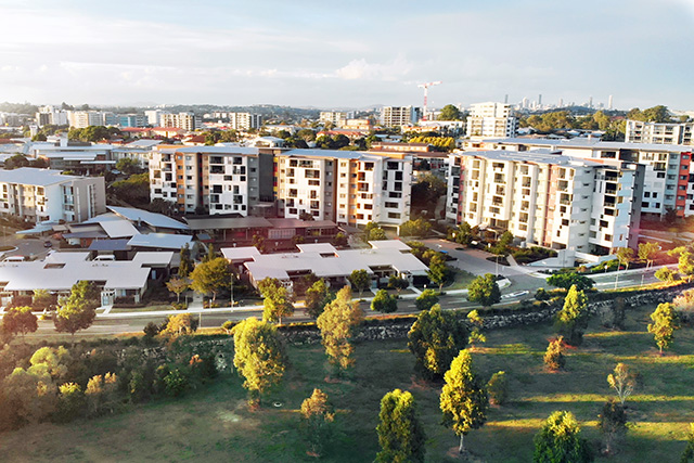 View from above of Wheller on the Park