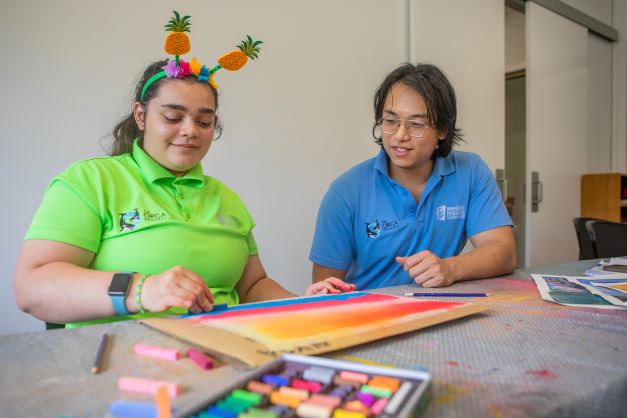Students can learn different art techniques at Wesley Arts.