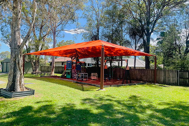 Shaded playground at Eagleby Neighbourhood Centre