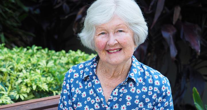 photo of senior lady smiling