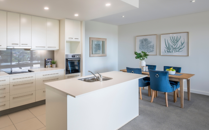 Example Kitchen/living area in Wheller on the Park apartment