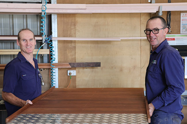 Peter and Robert - Home Assist Secure HAS Peter and Robert at Home Assist Secure workshop in Petrie, QLD