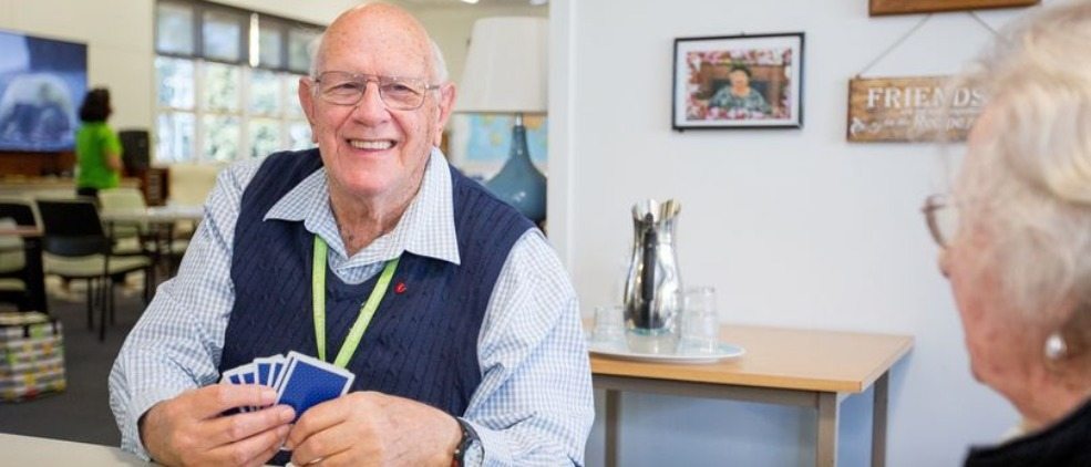 Image of Stan smiling at Hyland House respite centre